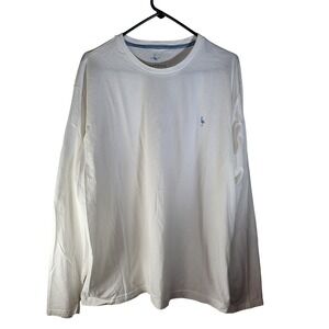 Tailorbyrd Mens XX Large White Long Sleeve Cotton‎ T Shirt Flamingo Logo